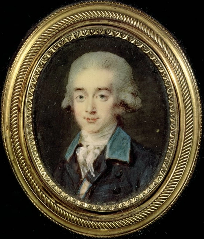 Hallè Noël - Miniatura di ritratto del conte Hans Axel von Fersen